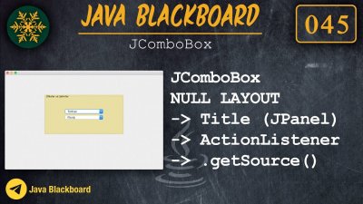 ⊙ Java Tutorial 